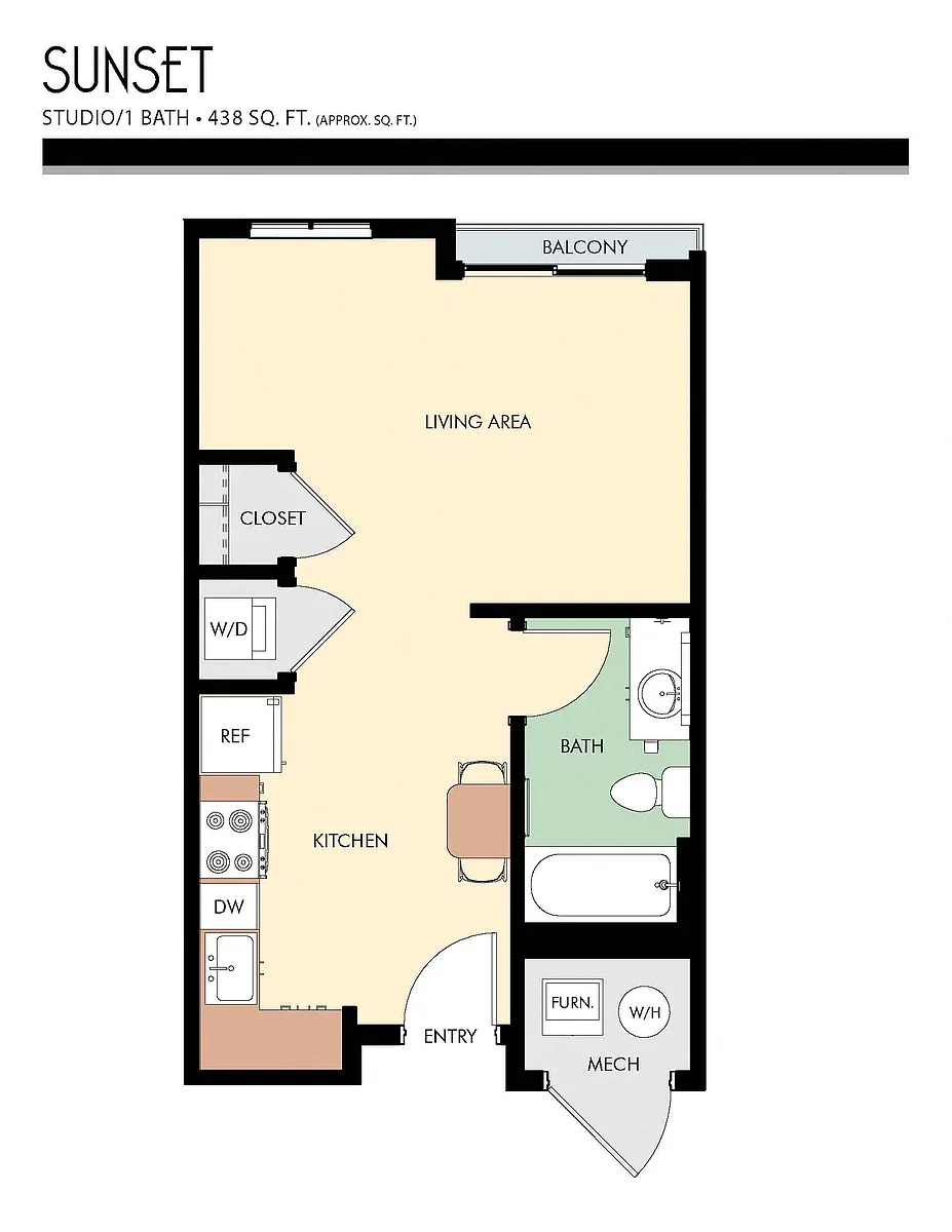 Floor plan Sunset