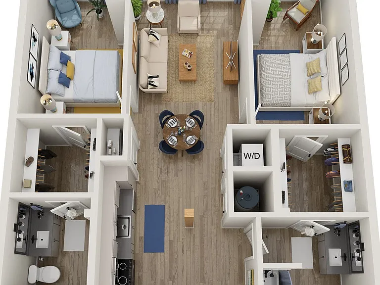2A-M floor plan NoDa Wandry