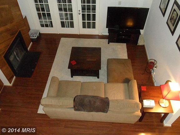 Cherry hardwood look floors in living room