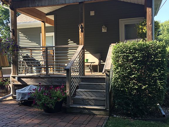Deck view covered porch