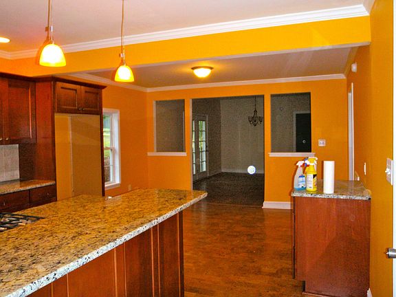 Kitchen into dining room