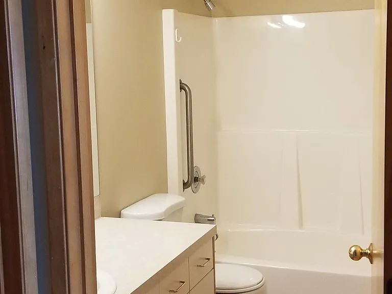 View into the Hall/Guest Bathroom