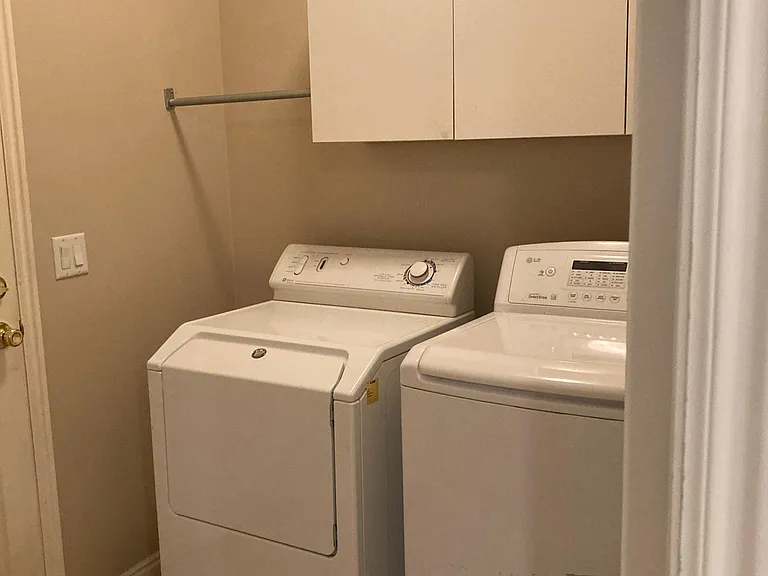 W/D hookups. If you don't have the washer and dryer, we can get them for you.