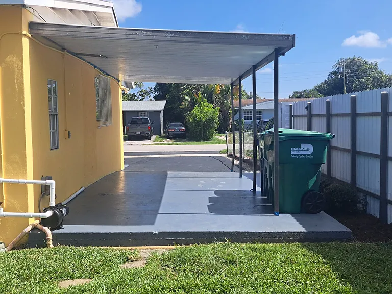House Carport Back to Front View.