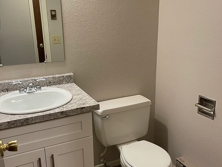 Half bath on main floor.