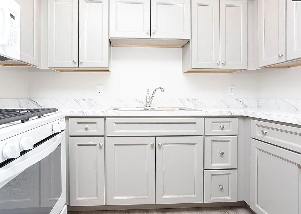 Kitchen with soft close cabinets