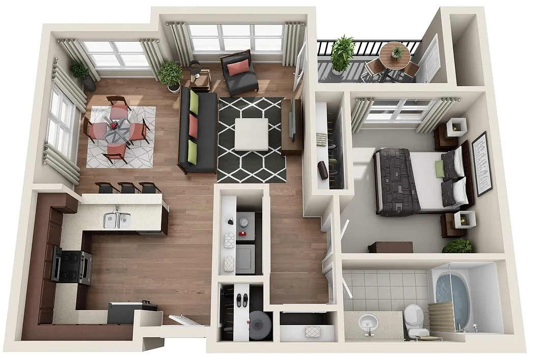 Floor plan 1X1