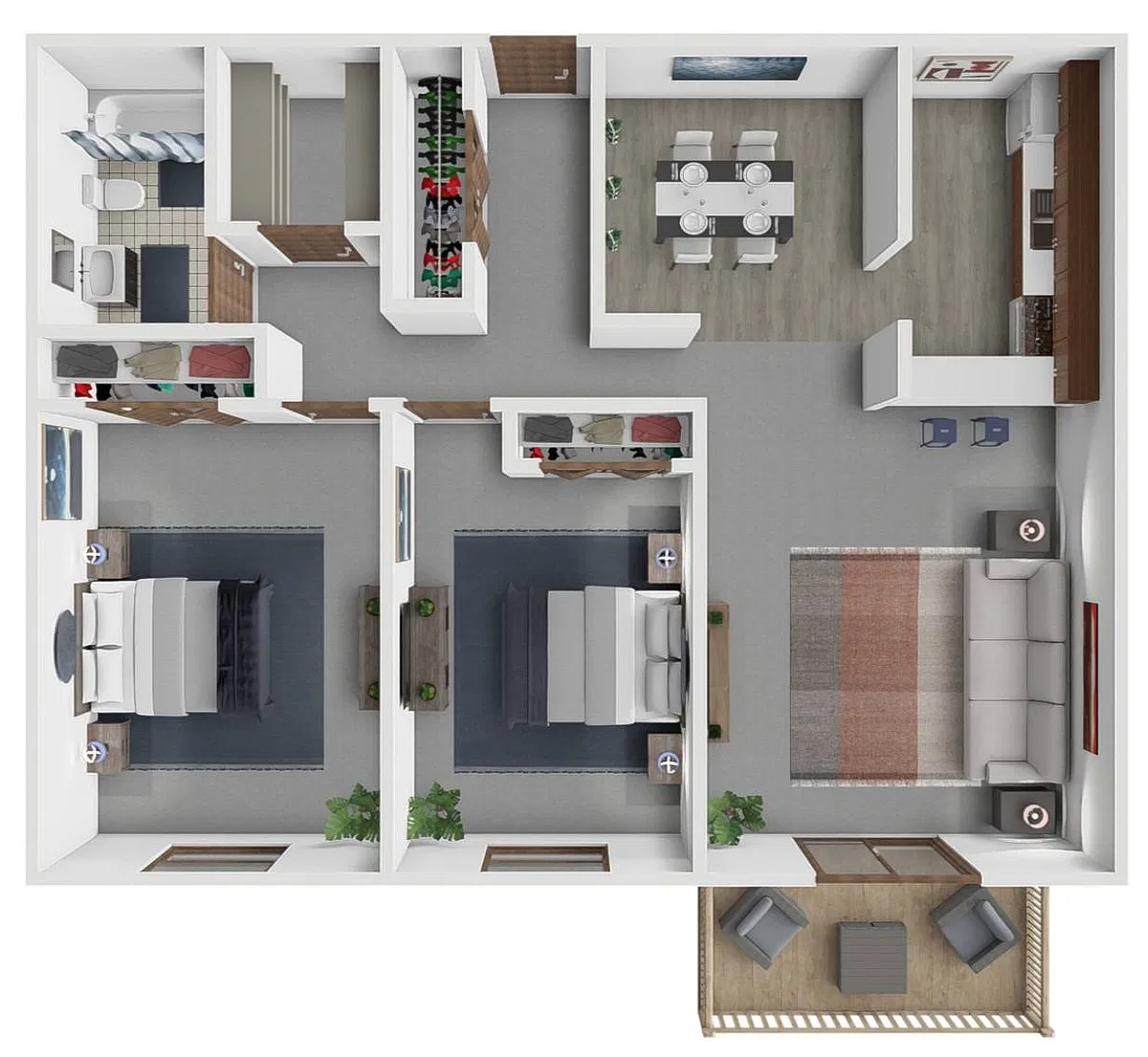 Floor plan O 2X1 MUSKIE