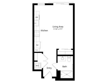 S2 - Studio - 483 sq.ft.