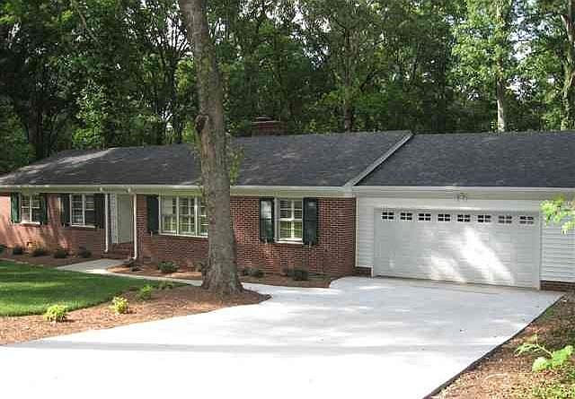 All Brick with 2 car garage