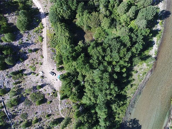 Aerial of property next to the river
