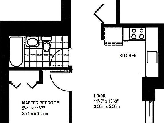 2nd image of 100 W 39th St APT 36D