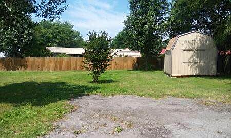 yard with large storage