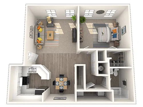 Floor plan 1X1