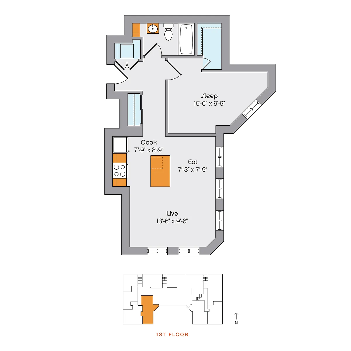 Floor plan clyd-1b110