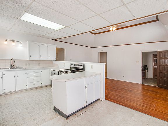 Kitchen open to living room