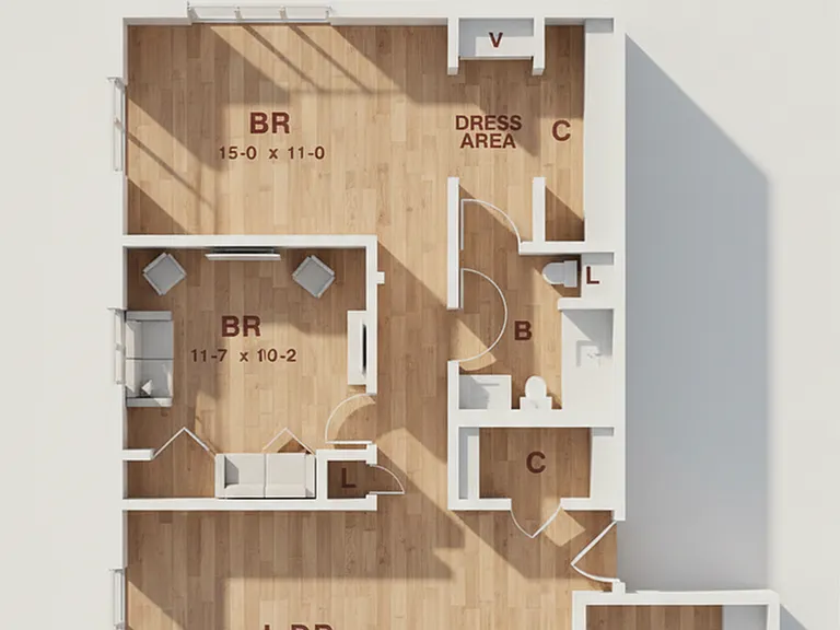 Tiberon 2x1 H and J Floor Plan - Light Tiberon 2x1 H and J Floor Plan - Light