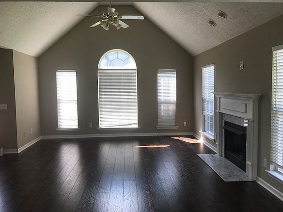 Living room with fireplace