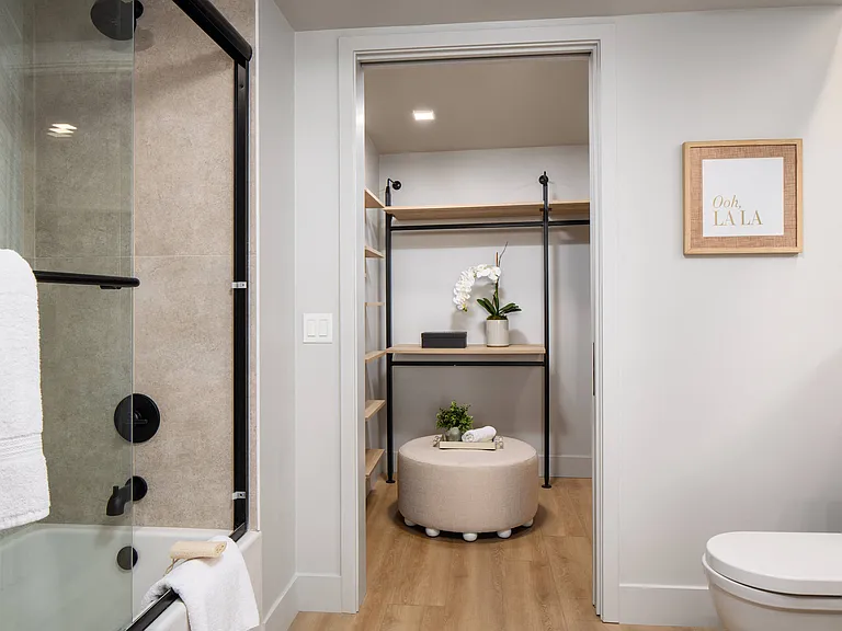 Spacious Bathrooms With Custom Walk-In Closets