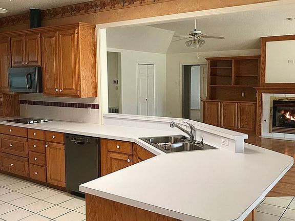 Kitchen open to living 