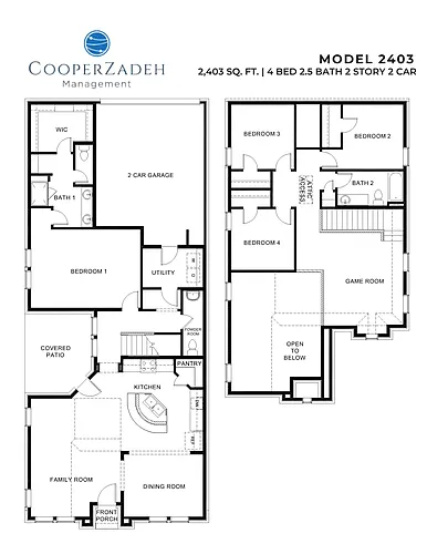 Floor plan 3829 Caddo Dr