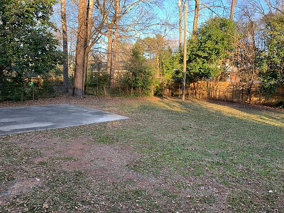 Large fenced in back yard