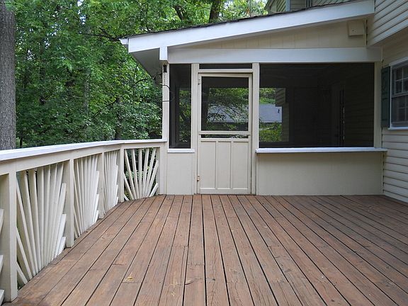 Great custom deck and screened in pourch