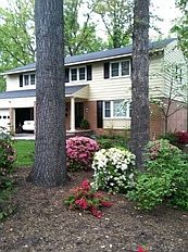 Front - two car garage 