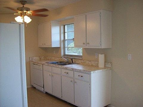 Kitchen with built in Microwave and Dishwasher