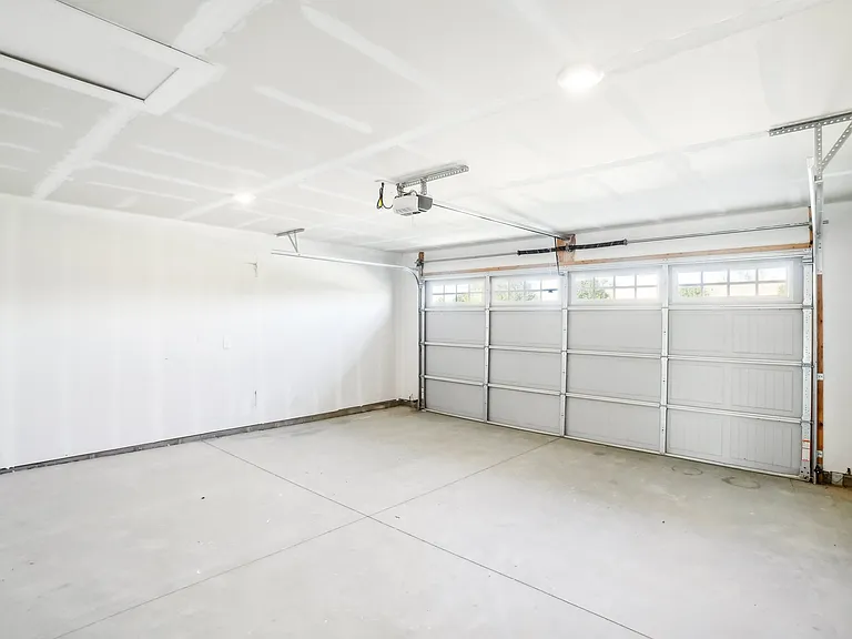 garage door opener and overhead door with glass