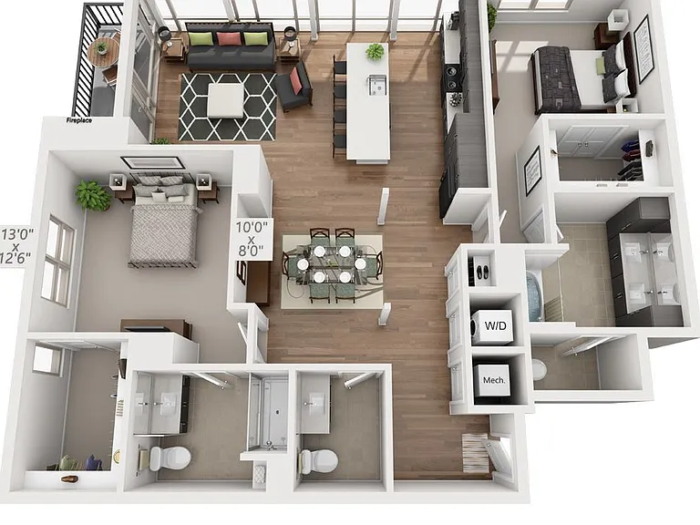 Muse - B8 - 2.5 Beds - 2.5 Baths - 1503 Sq. ft.