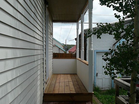 Private entrance from fenced yard with a great sunset view f