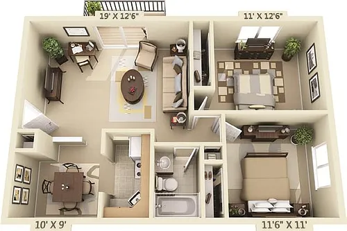 Floor plan Plan B