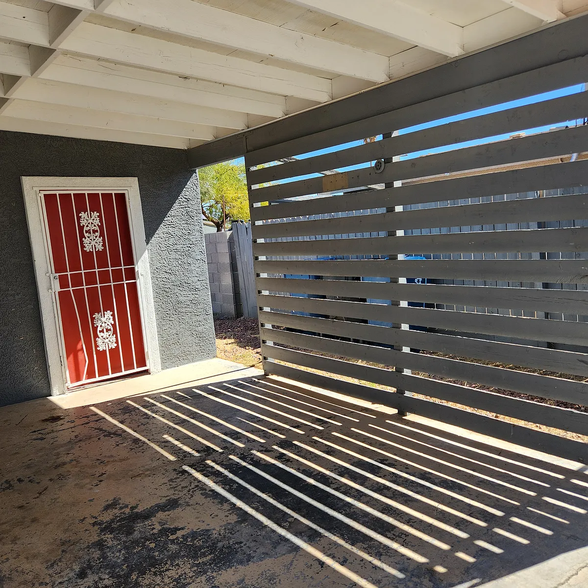 Carport with storage room - 3512 Berg St