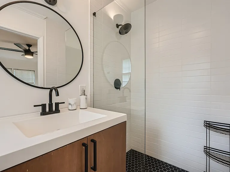 Master bathroom with shower