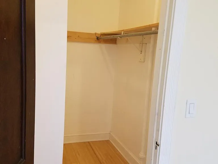 Large closet for storage in living room.