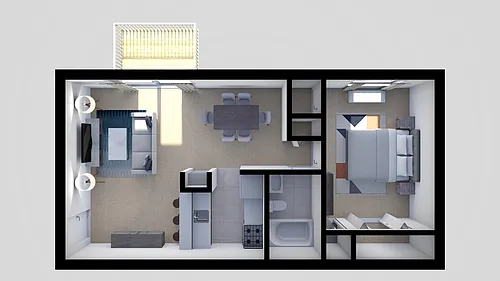 Floor plan 1 Bedroom