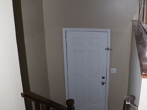 Front door and entry way