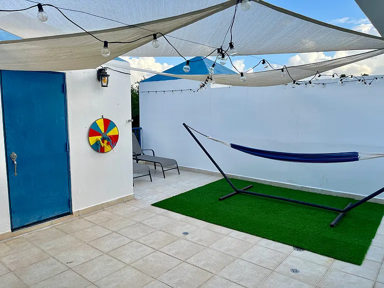 Private rooftop patio