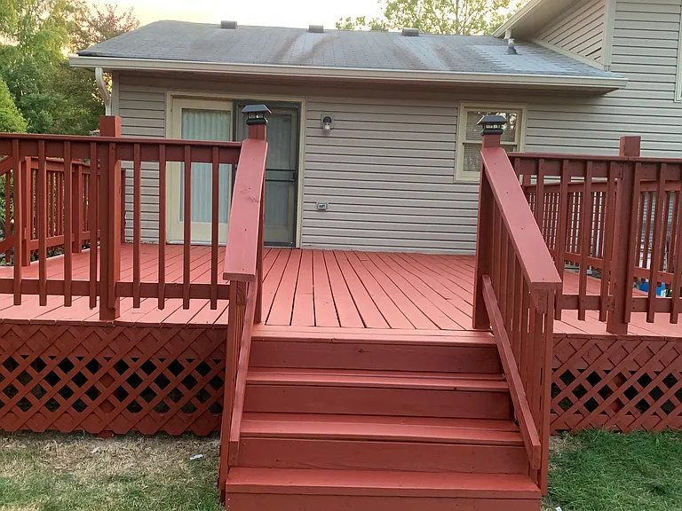 Back yard deck
