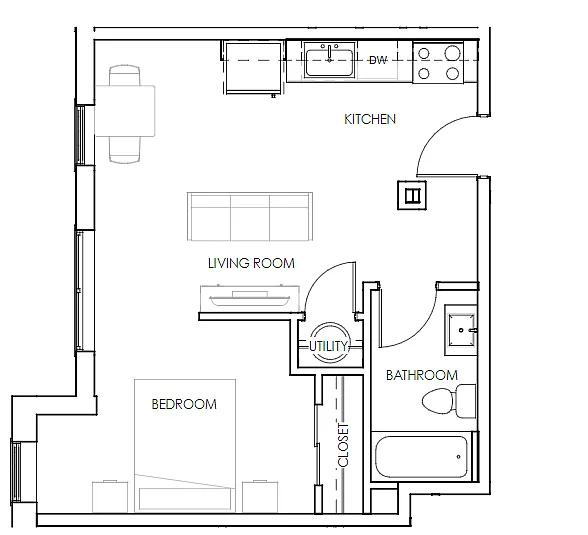 Floor plan Studio