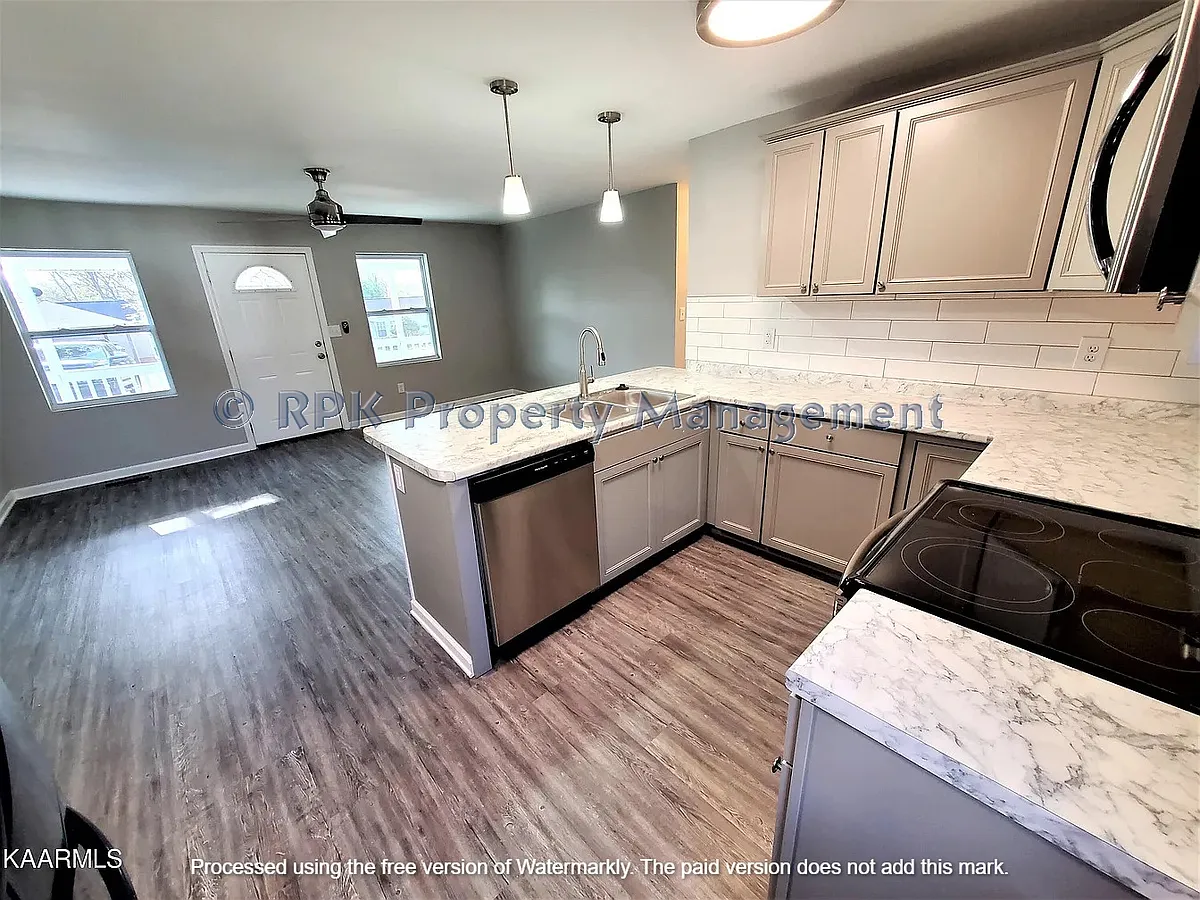 Kitchen and living - 2604 Marshall St