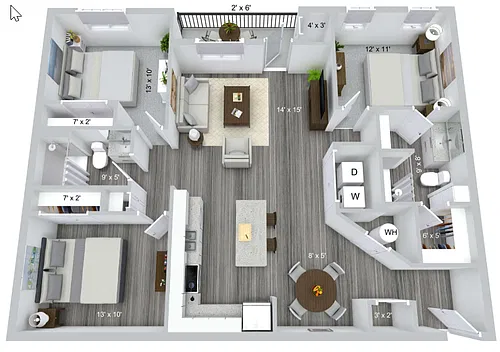 Floor plan Jefferson