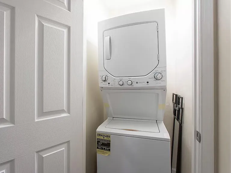 Washer and dryer on upper floor