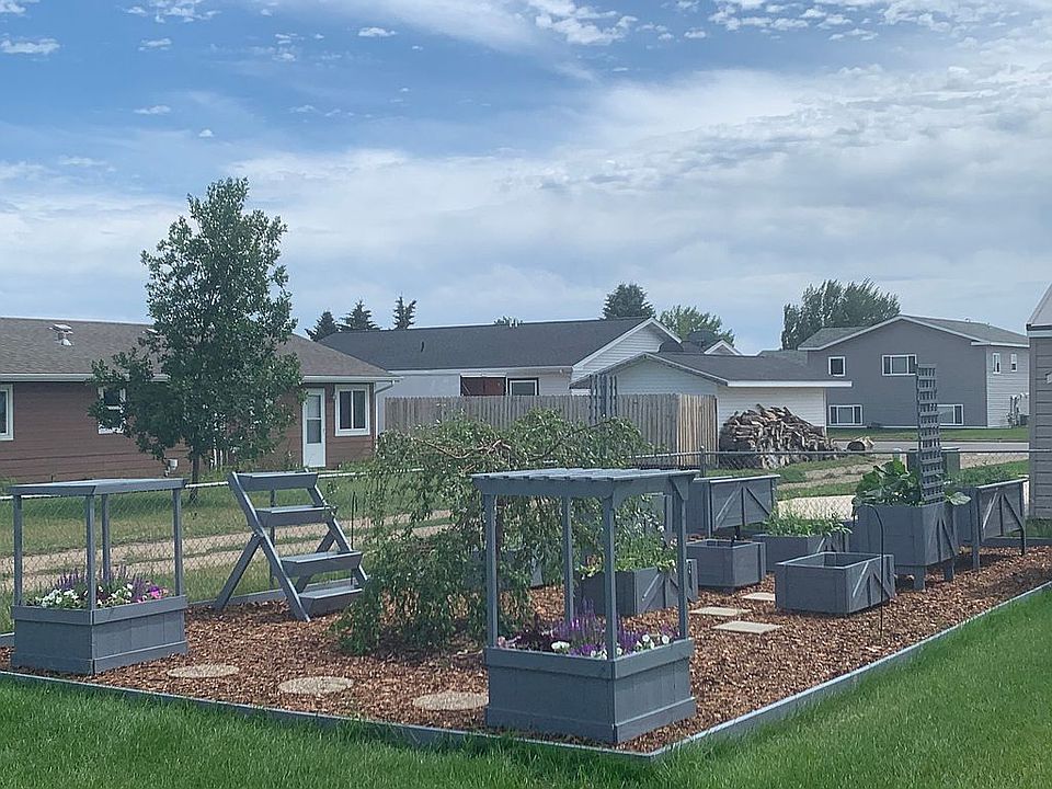 Newly built backyard garden