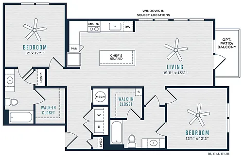 Floor plan B1