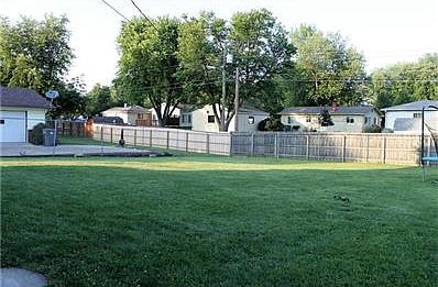 lot is large and fully fenced in