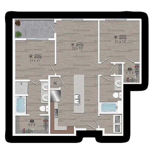 Floor plan 2 D