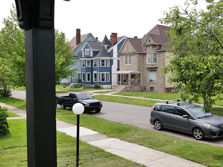 View of neighbor houses from front porch