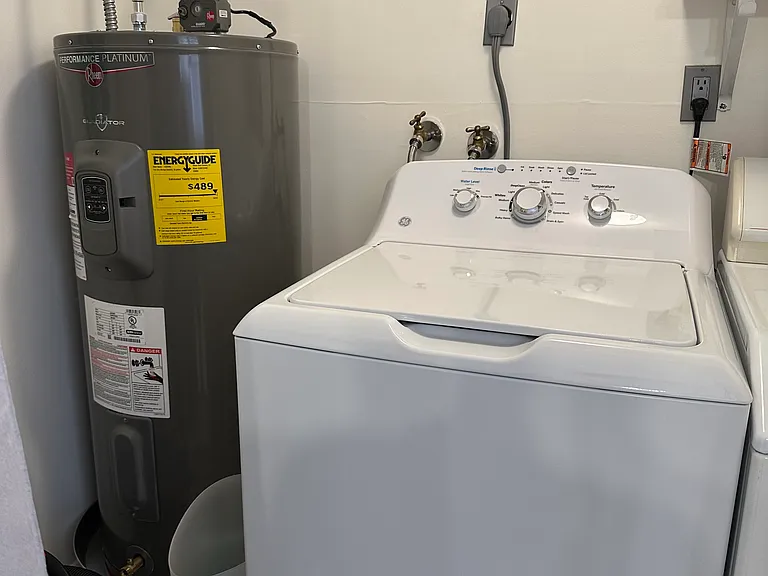 new water heater, washer